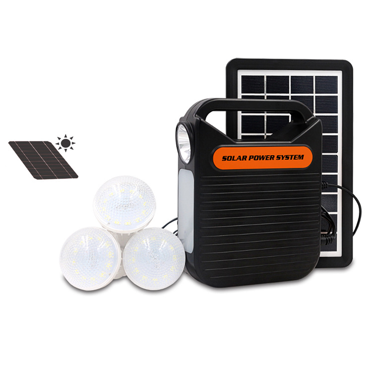 Portable Small Solar Energy System Outdoor Emergency Solar Lighting Kit