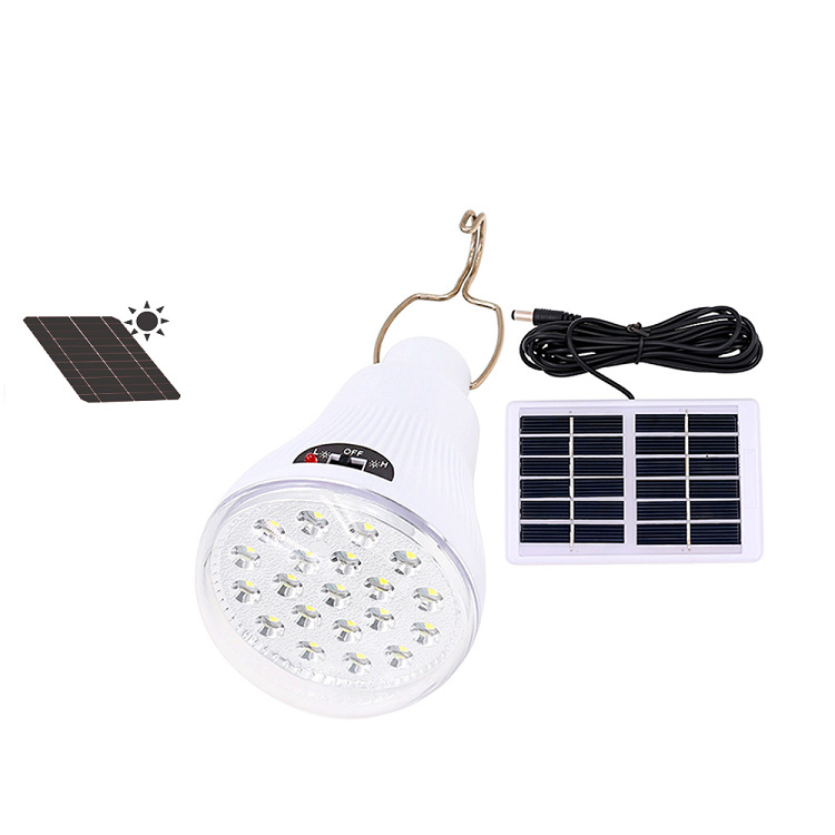 LED Solar Lamp Powered Bulb Waterproof Intelligent Emergency Rechargeable Solar Bulb