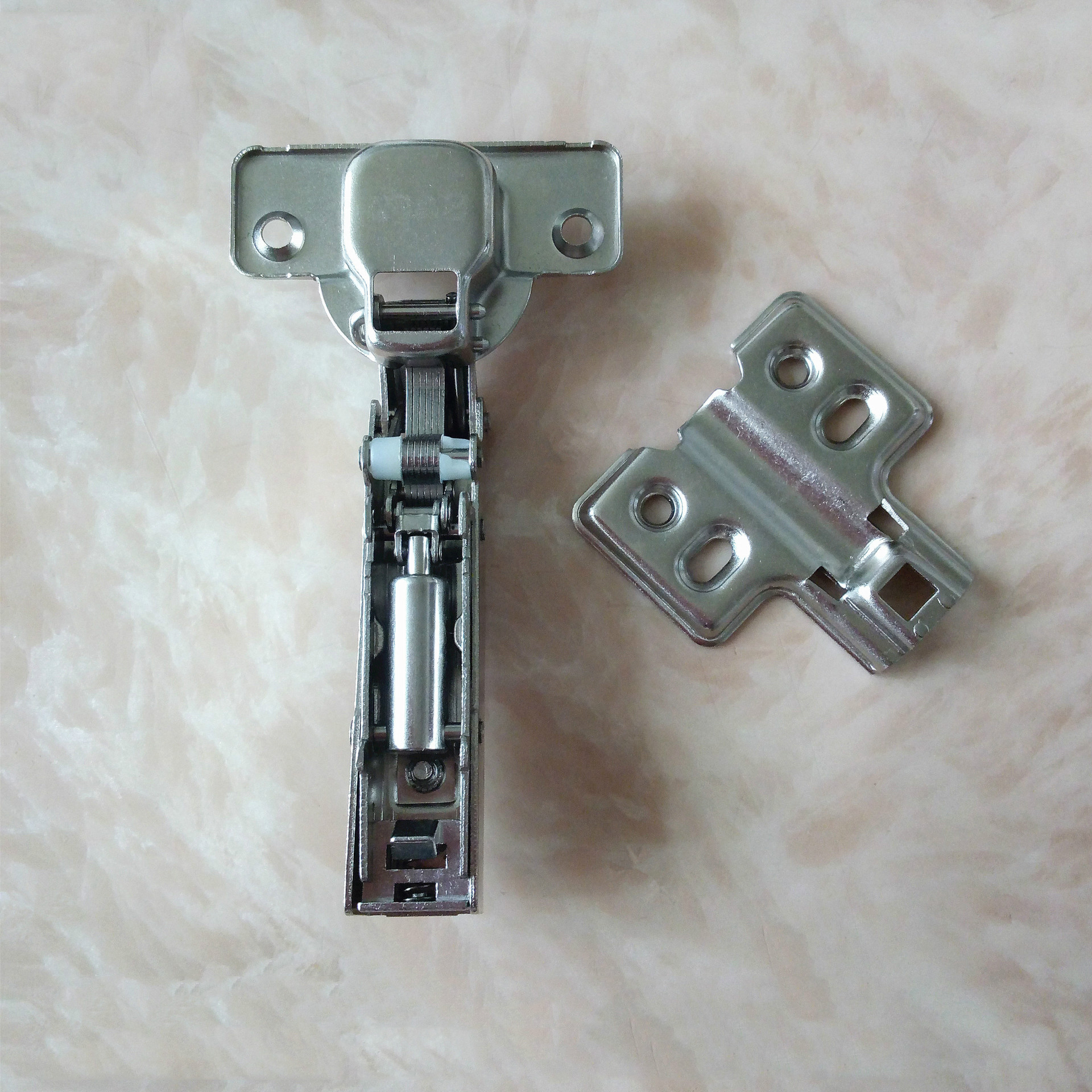 Heavy Duty 35mm Spring Hydraulic Arm Bumper Wrought Iron Hinge for Door and Cabinet