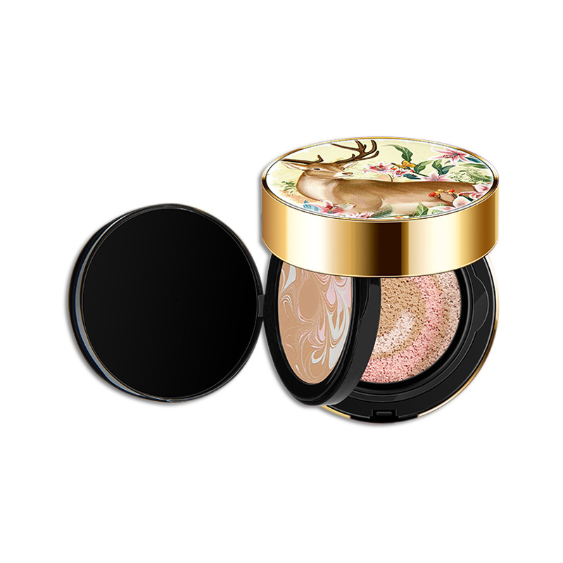 2-in-1 Concealer Patch Breathable Natural Moisturizing Deer Double Cushion BB Cream