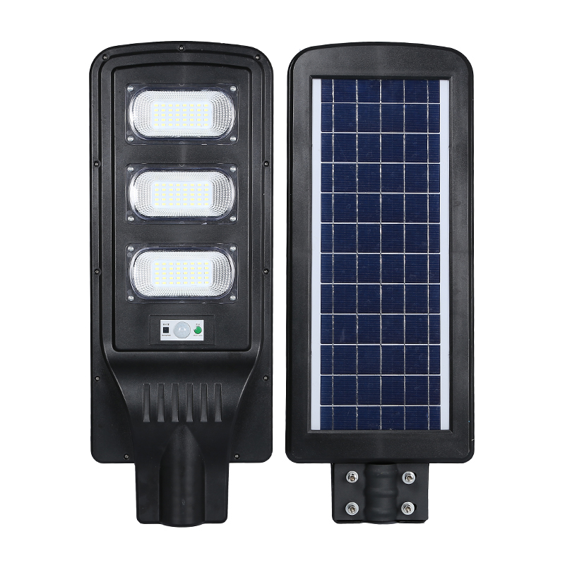 Outdoor Waterproof Motion Sensor Solar Powered Road Lamp Integrated Solar Street Light with Remote Control