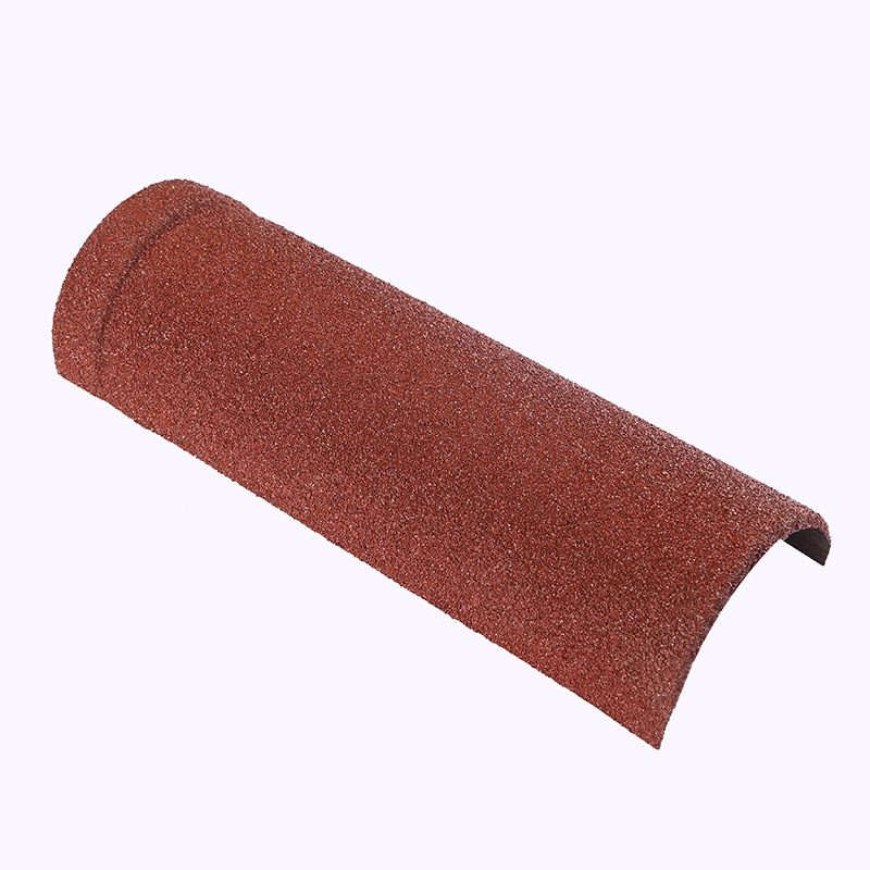 Ceramic Clay Metal Roofing Sheet Arc Ridge Roof Tile for Houses