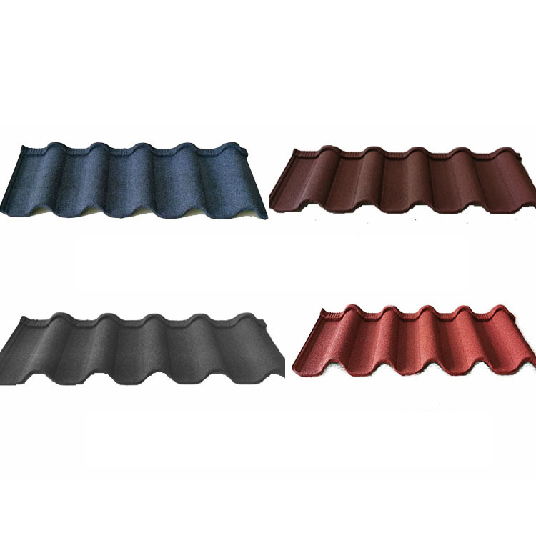 High Quality Accessories Colourful Stone Coated Steel Deep Rome House Roofing Light Weight Roof Tile