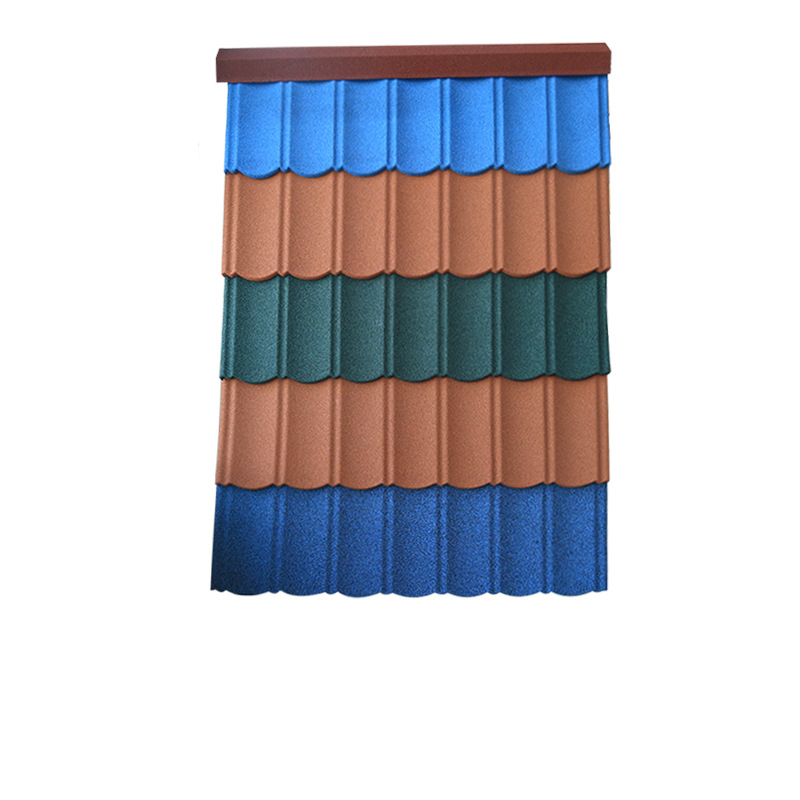 Waterproofing Construction Material Color Aluminum Zinc Thicken Stone Coated Metal Roofing Tile