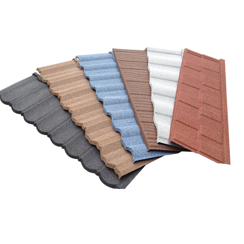 Waterproofing Construction Material Color Aluminum Zinc Thicken Stone Coated Metal Roofing Tile