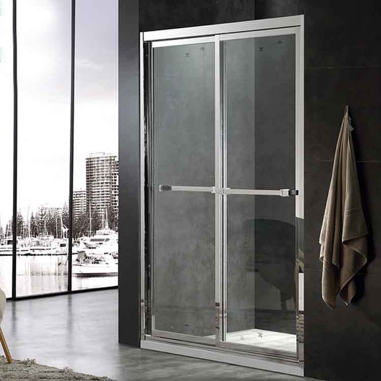 Mirror Simple One-line Integral Shower Room Partition