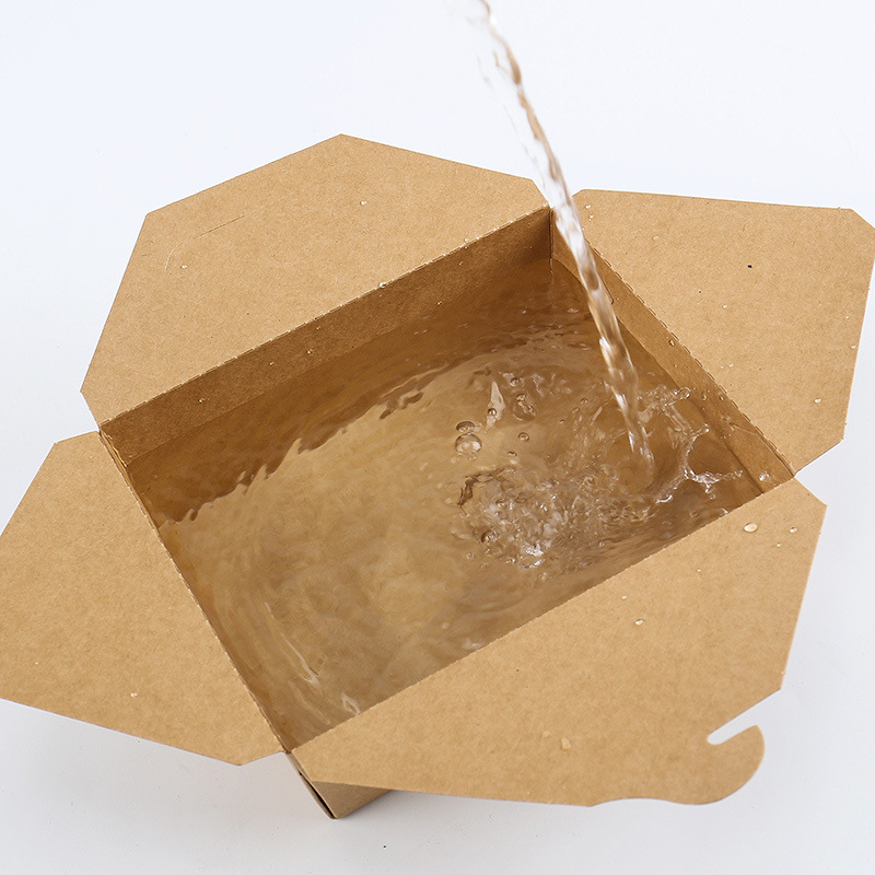 Disposable Kraft Paper Takeaway Food Box