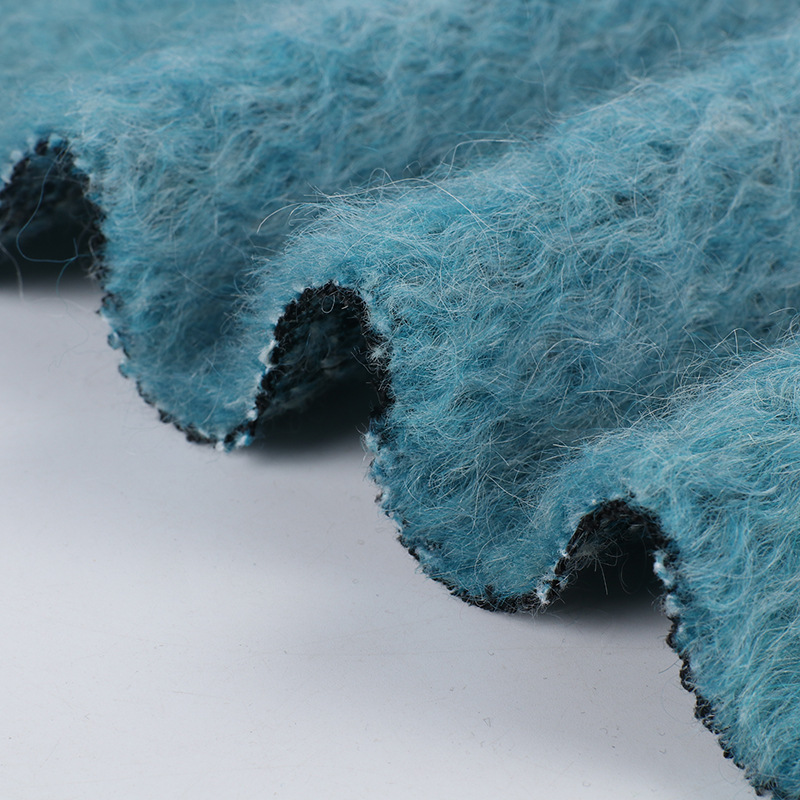 Textile Raw Materials Knitted Worsted Wool/polyester Fabrics For Suits And Coats
