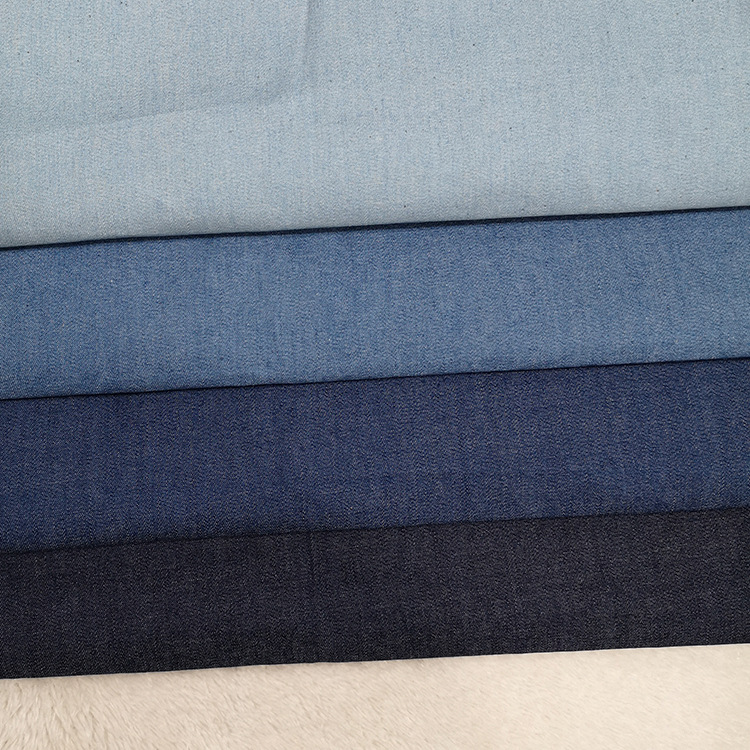 Spring and summer 32*36 4.5oz thin soft ladies denim fabric for wholesale