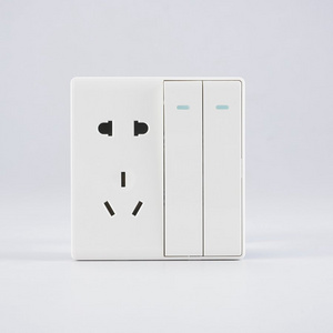 Two-way Double-control Switch With Two- And Three-pole Sockets