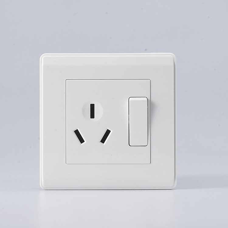 One Open Single Control Switch With 16A Three-pole Socket