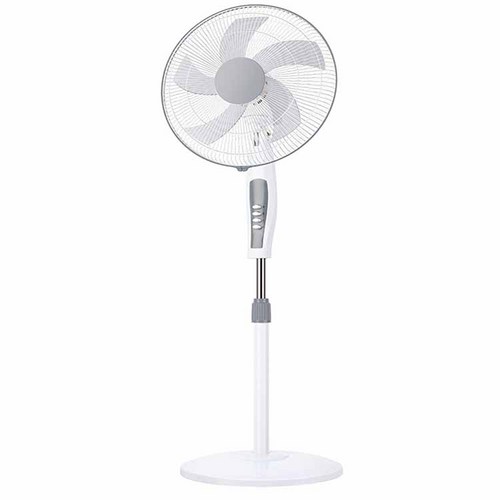 white standing fan