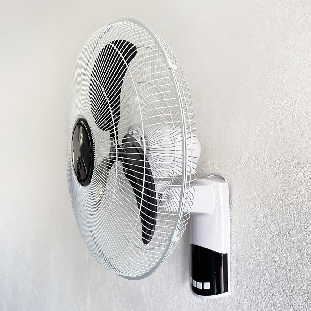 18-inch Wall Fan Metal Mesh Cover Three-speed Remote Control Home Wall Fan