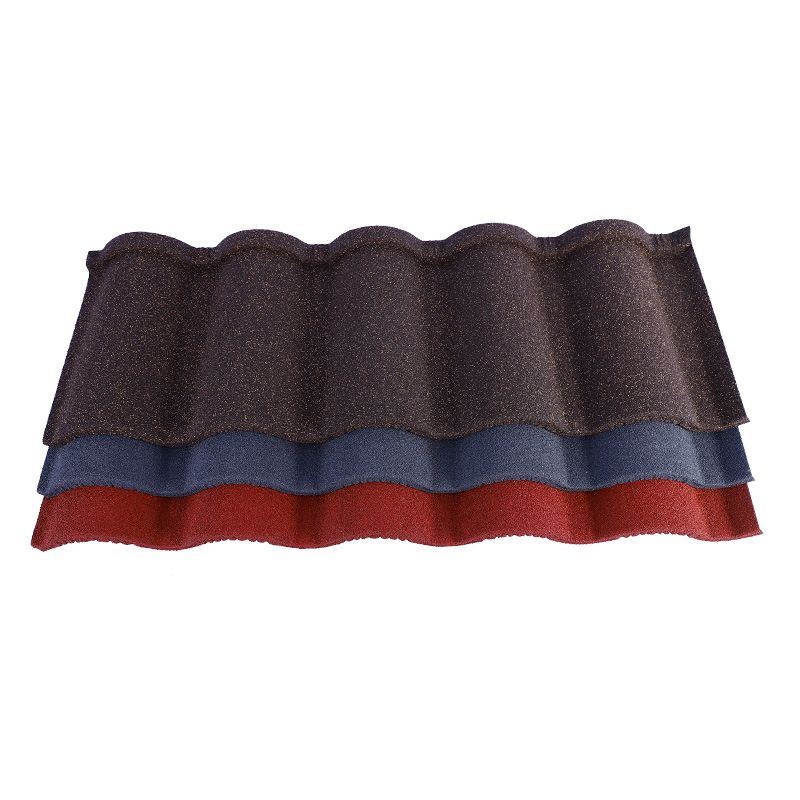 Synthetic Spanish Colour Stone Coated Metal Roof Tiles