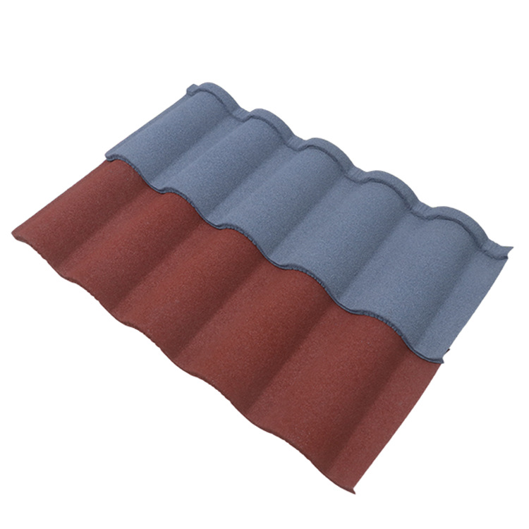 Synthetic Spanish Colour Stone Coated Metal Roof Tiles