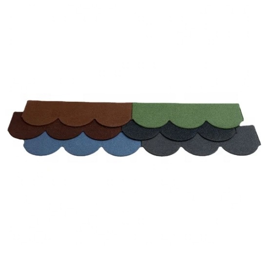 Fish Scale Tiles Various Colors Stone Coated Metal Roofing