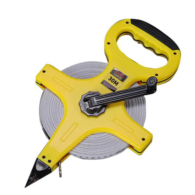 Fiber PVC Carbon Steel Tape Thickened Case Rubberized Handle Measuring Tape