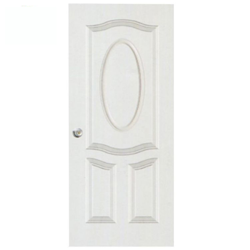 Sound Insulation Wooden Internal Door 3 4 5 6 Panel White Primer HDF Moulded Doors with Door Frame