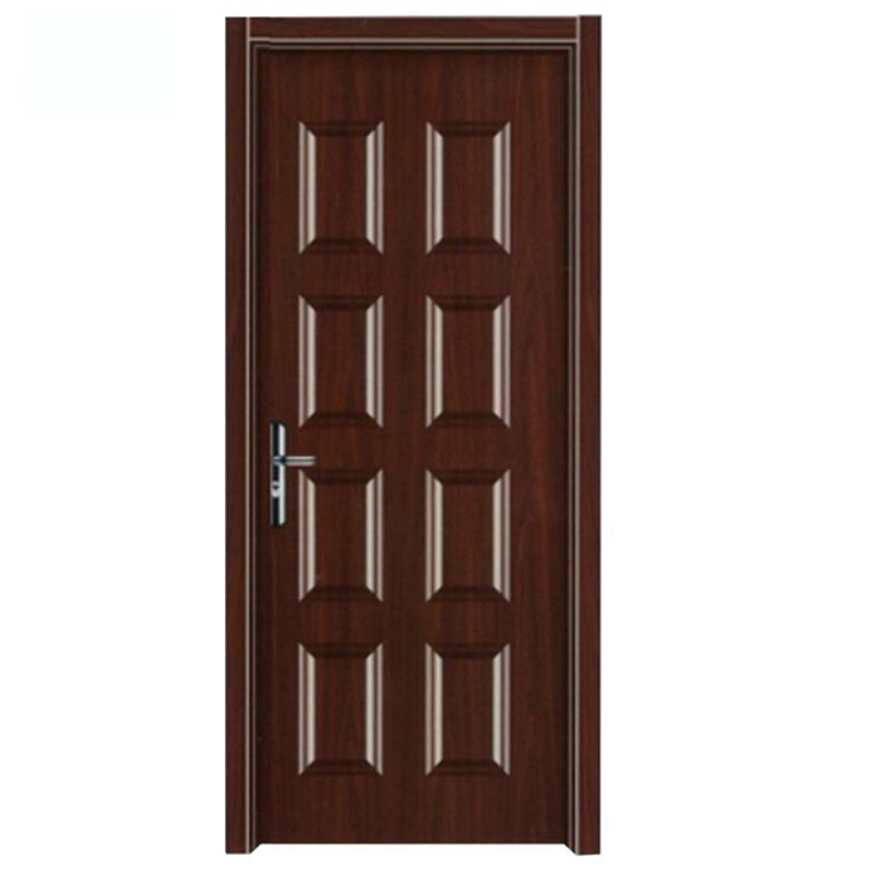 Windproof Modern Bedroom Security Interior Front Steel Wooden Door