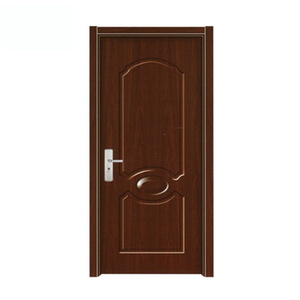 Modern Internal PVC Skin Veneer House Hotel Room Interior Wood Door