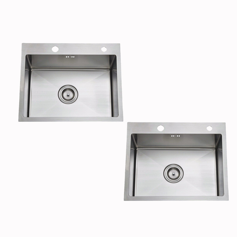 Undermount Square Sink for Laundry Utility Single Bowl Kitchen Sink Stainless Steel