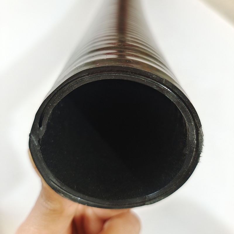 3-7mm Corrugated Suction Hose PVC Hydraulic Reinforced Pipe Flexible Tube Black