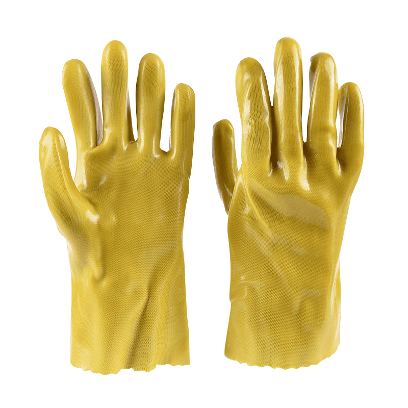 Industry Non-slip Yellow Protective Work Gloves