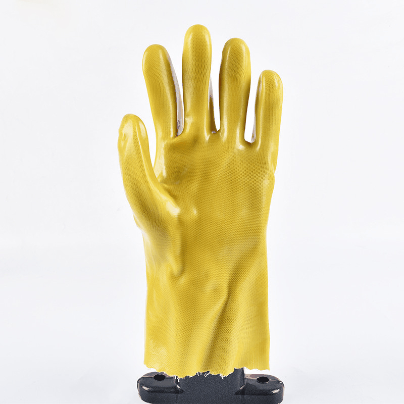 Industry Non-slip Yellow Protective Work Gloves