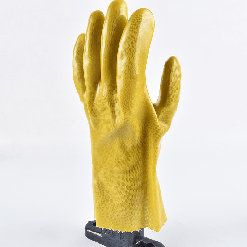 Industry Non-slip Yellow Protective Work Gloves