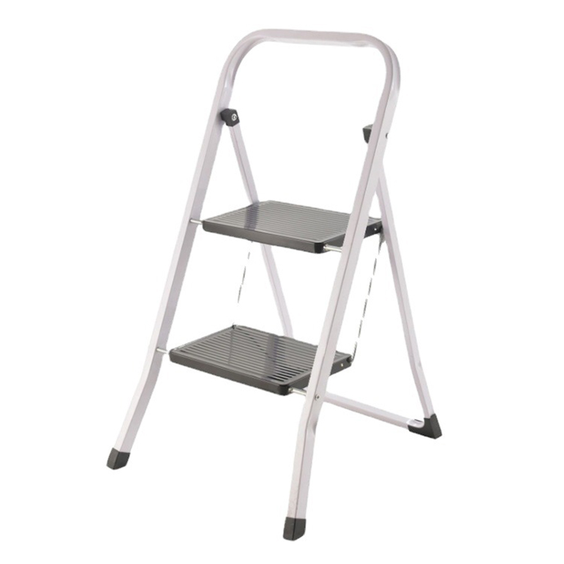 Metal Folding Portable Step Stool Ladder with Wide Step