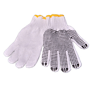 black cotton gloves