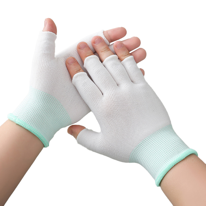 fingerless work gloves