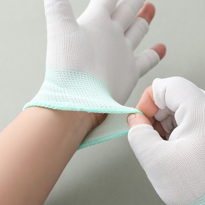 Mitten Nylon Thin Protective Hand Gloves
