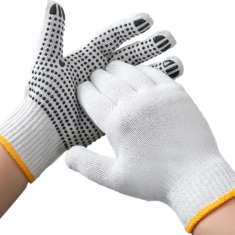 Wear Resistant High Elastic Protective Cotton Yarn Gloves