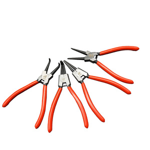 American Fine Casting Plastic Handle Straight Curved Circlip Plier