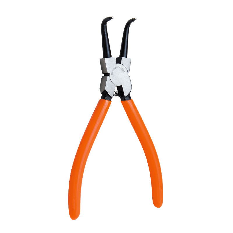 American Fine Casting Plastic Handle Straight Curved Circlip Plier