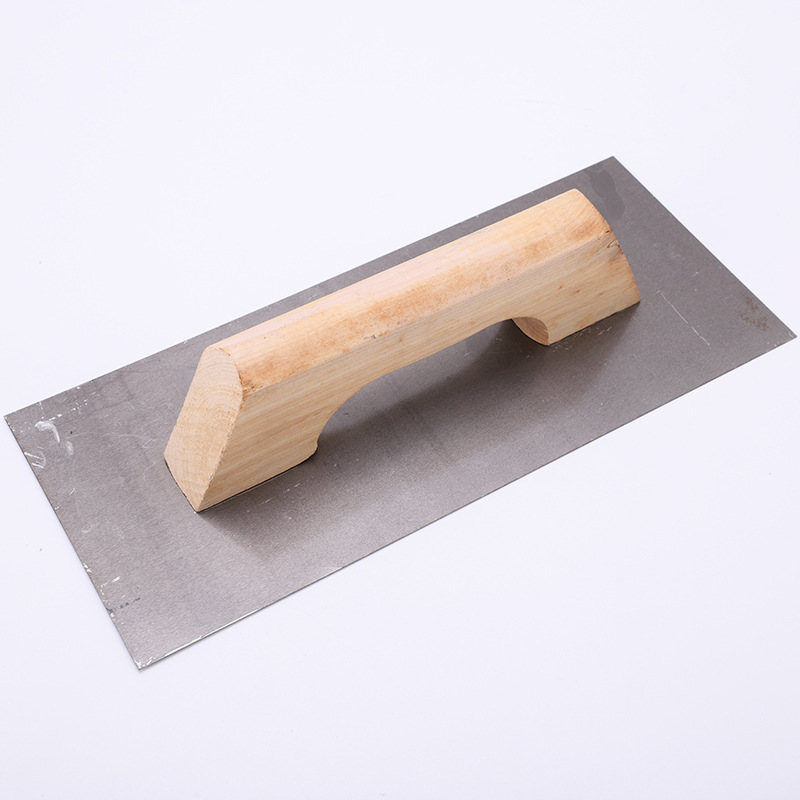 Customized Wooden Handle Plastering Equipment Mirror Cast Brickwork Trowel for Cement Plastering Walls