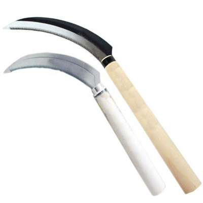 Sharp Toothed Sickle with Wooden Handle Sickle for Harvesting and Weeding