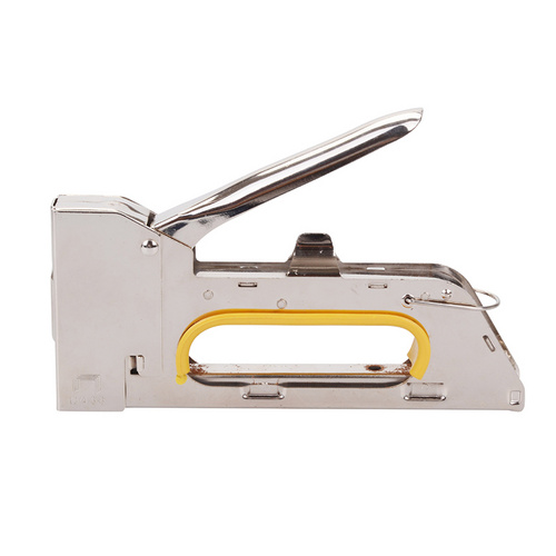 Nickel Plating Staple U-Nail Staple Gun For Wood Door