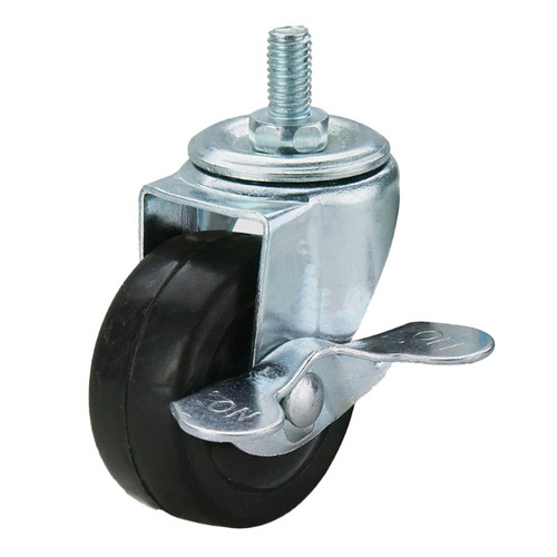 Steering  40-75mm Light Duty Rubber Wheel Caster