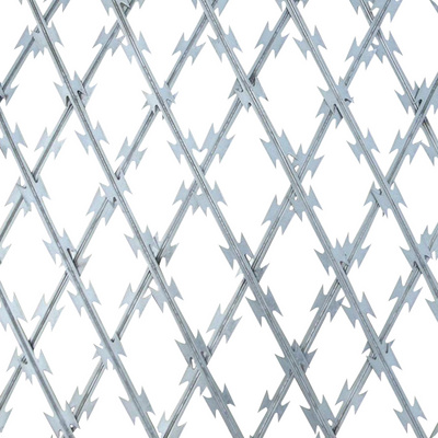 Hot Dipped Galvanized Razor Blade Barbed Wire