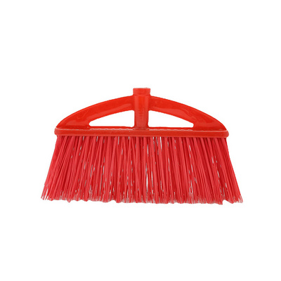 Cleaning Sweeping Broom Red Household Soft Brush Plastic Broom