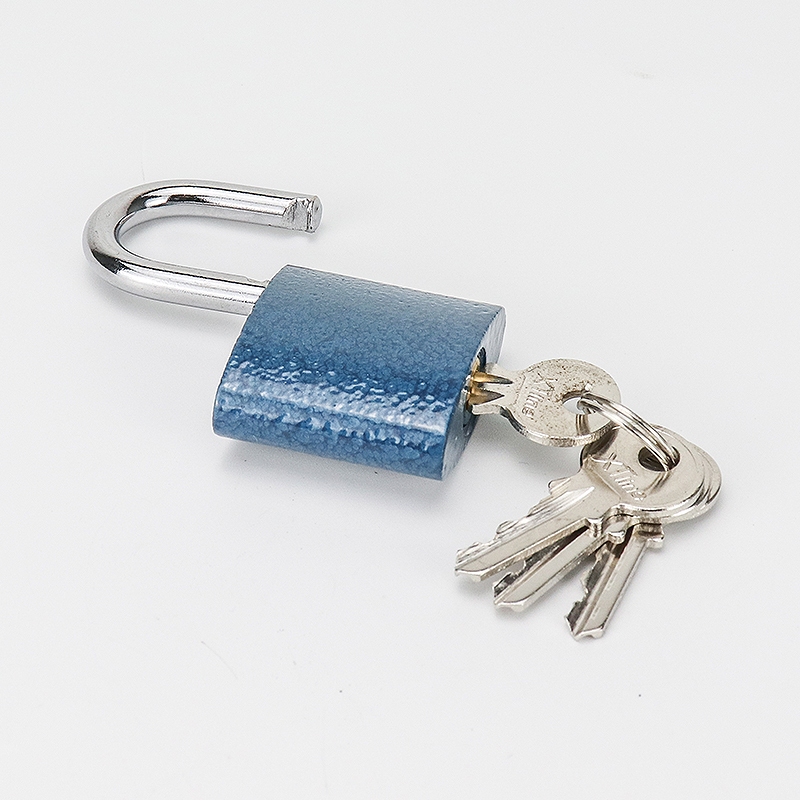 Factory Direct Blue Square Padlock with Lock Keys