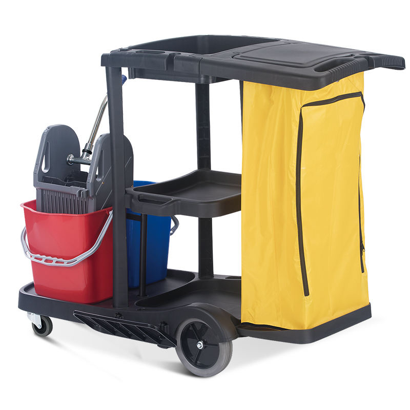 Cleaning Service Cart with Cloth Bag