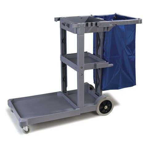 Trolley Janitorial Cart with 25 Gallon Vinyl Bag