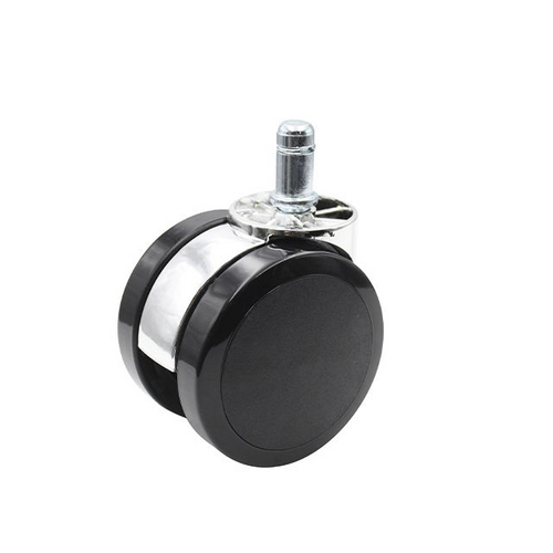 65mm Black Silicone Furniture Chair Roller Wheels