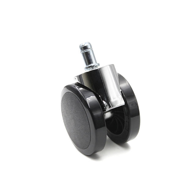 65mm Black Silicone Furniture Chair Roller Wheels