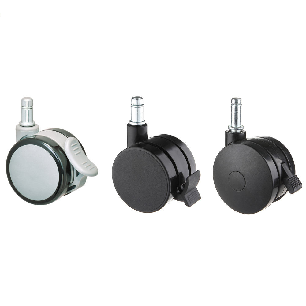 Black Nylon Computer Chair Casters Furniture Casters