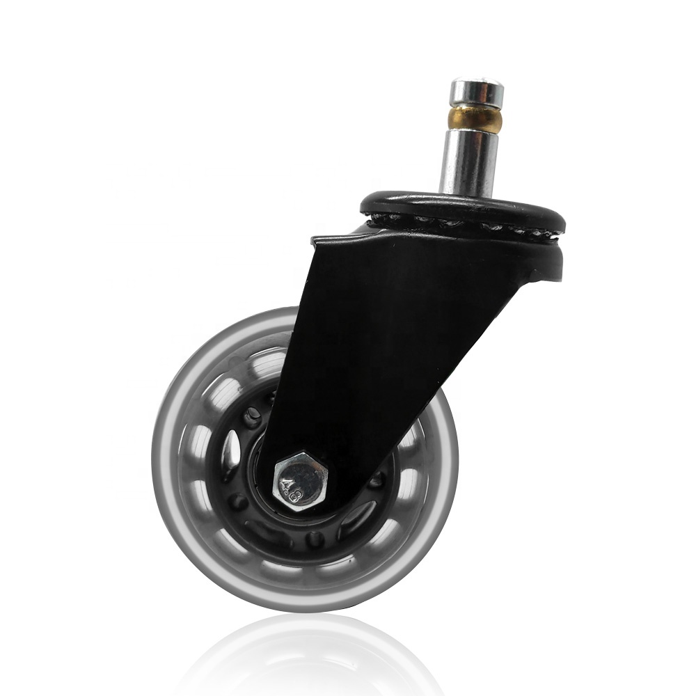 2.5'' Office Chair Wheels Replacement PU Chair Casters