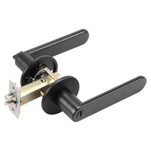 Indoor Three Lever Handle Lock Bedroom Door Minimalist Lock Handle